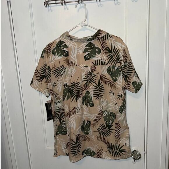 New Erika Hayden Cotton Rayon Neutral Palm Shirt Women's size 1X - Picture 6 of 6